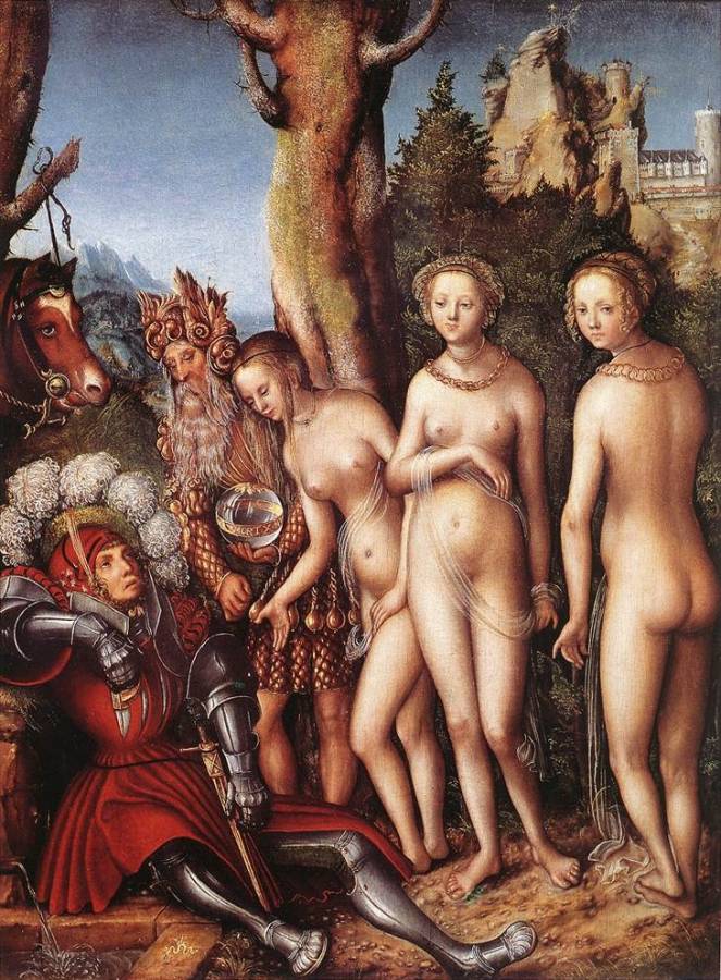Cranach Lucas il Vecchio - Le jugement de Paris 1.jpg